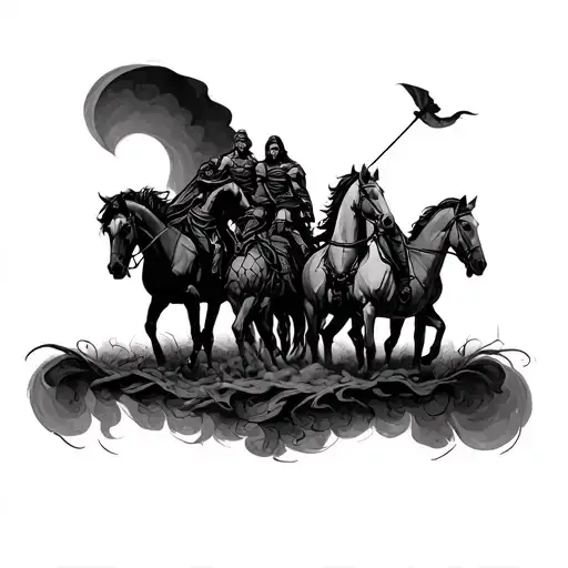 Four Horseman tattoo design idea