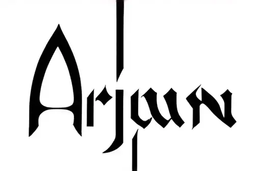 "Arjun" tattoo design idea