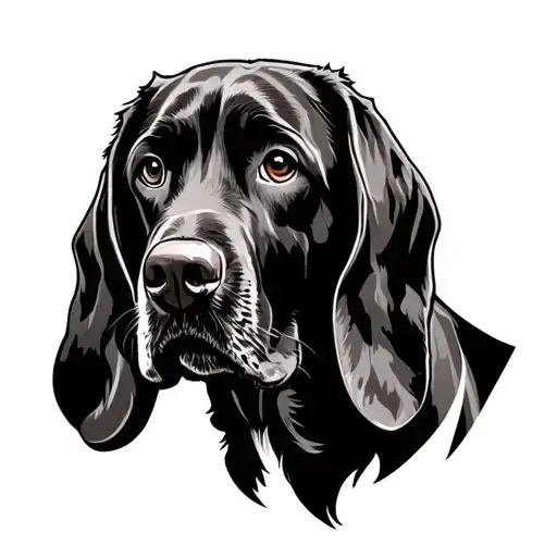Bloodhound tattoo design idea