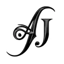 Aj Initials tattoo design idea