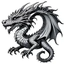 Celtic Dragon tattoo design idea