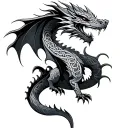 Celtic Dragon tattoo design idea