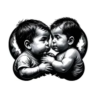 first born son tattoo design idea