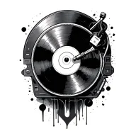 turntable Dj tattoo design idea