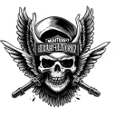 Harley Davidson suicidal tendency depicting tattoo design idea