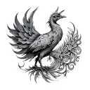 Phoenix Mandala tattoo design idea