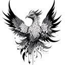 Phoenix Mandala tattoo design idea