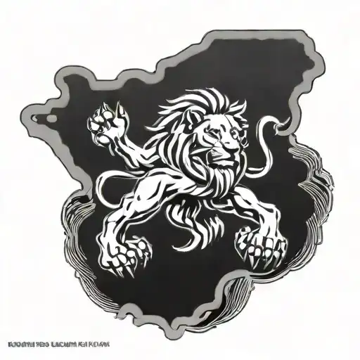 New Jersey, Florida, Football, Cross, Lion, Journey tattoo design idea