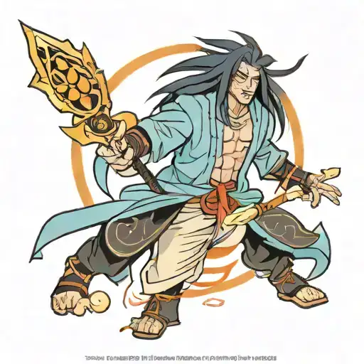 madara uchiha representing Aquarius tattoo design idea