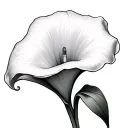 white calla lily 07-17-17 tattoo design idea