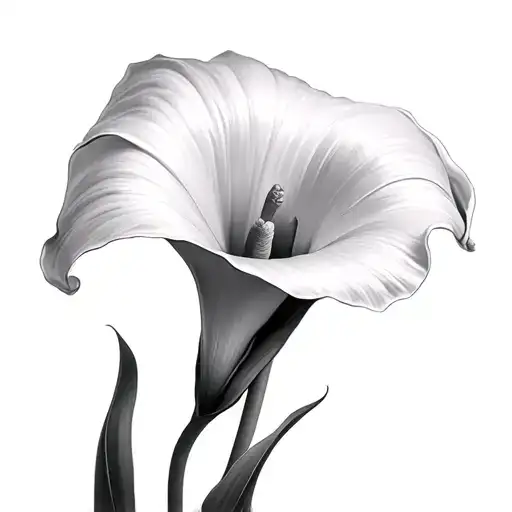 white calla lily 07-17-17 tattoo design idea