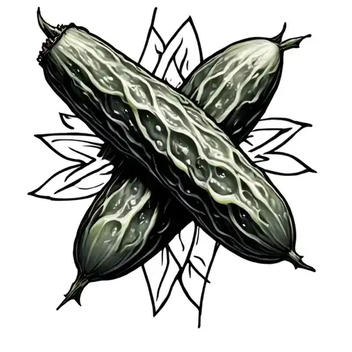 MEETRIC STYLE PICKLE tattoo design idea
