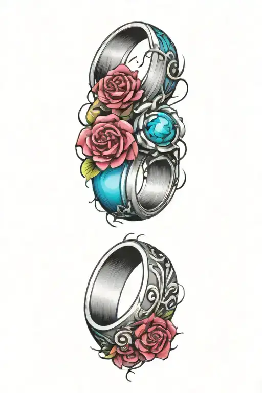 date wedding ring tattoo design tattoo design idea