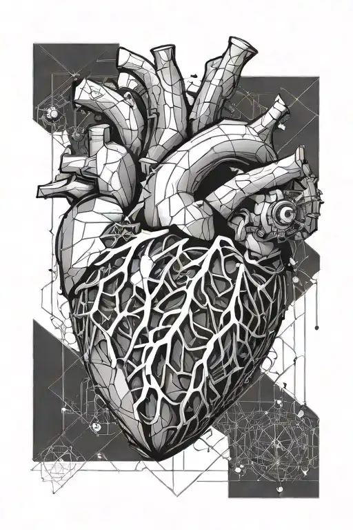 an anatomic heart in the Final Shape from Destiny 2 tattoo design idea
