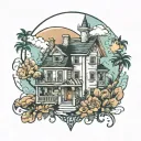 real estate tattoo design idea