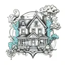 real estate tattoo design idea