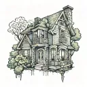 real estate tattoo design idea
