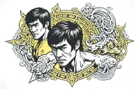 bruce lee tattoo design idea