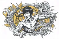 bruce lee tattoo design idea