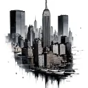 Manhattan tattoo design idea