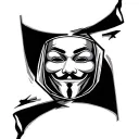 anonymous hacker tattoo design idea