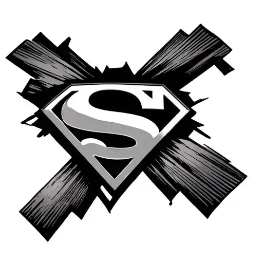 Superman Logo tattoo design idea