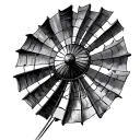 Windmill tattoo design idea