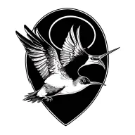 swallow flying tattoo design idea
