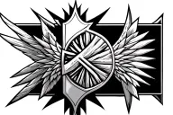 st Michael shield cross royalty tattoo design idea