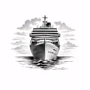 cruise ship tattoo design idea