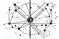 libra constellation tattoo design idea