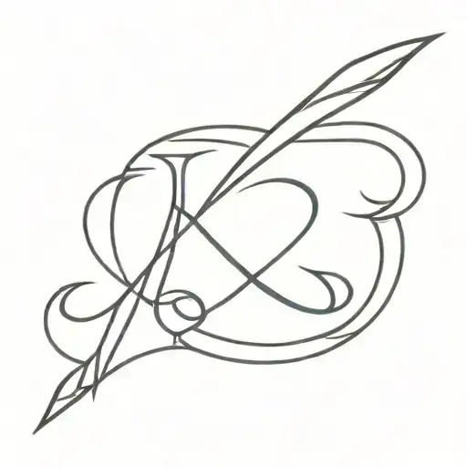 Royal Roman numeral 4 tattoo design idea