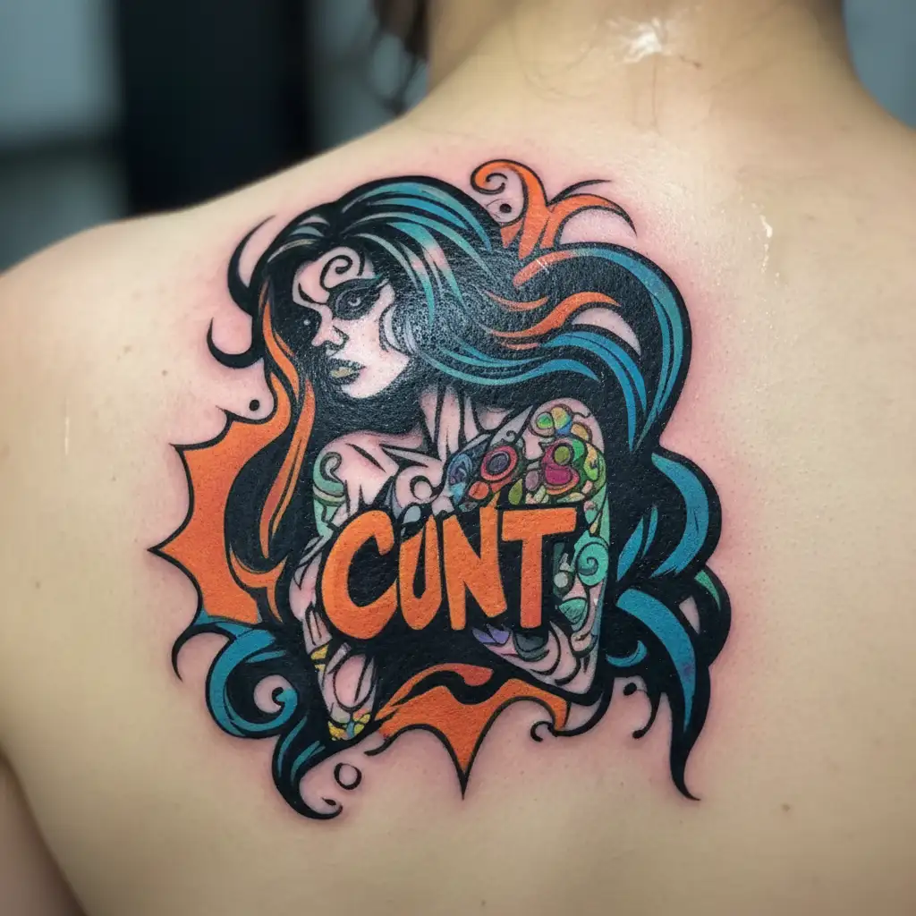 cunt tattoo design idea