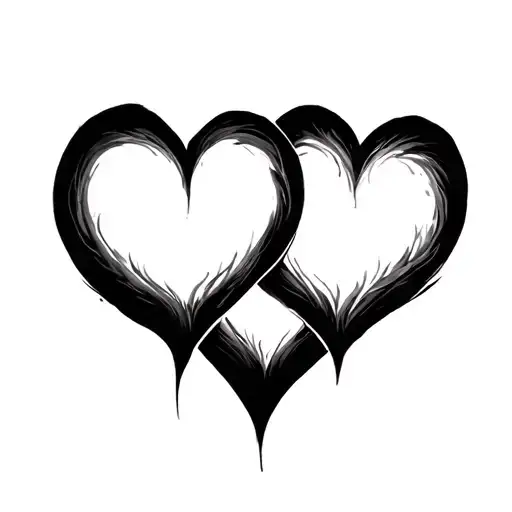 4 hearts connecting with date 05 24 2014, 01 17 2020, 01 18 2021, 05 23 2022 tattoo design idea