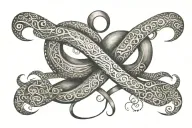 infinity sign with names subtly incorporated  Ellie  evie Evan and heart  tattoo design idea