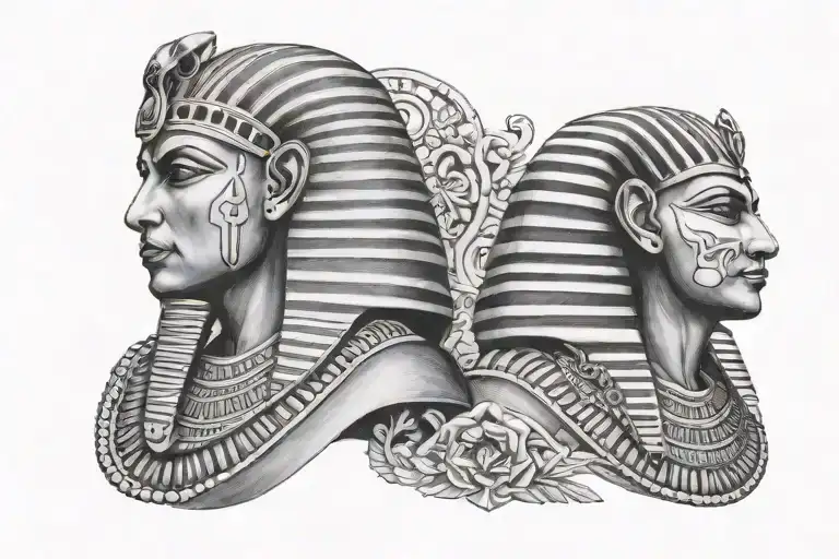 Egypt, Russia and dentist tattoo design idea