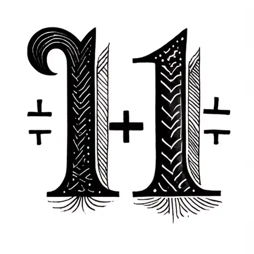1+1=11 tattoo design idea