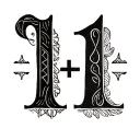 1+1=11 tattoo design idea