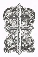 icelandic peace rune infused with the cross and it says 2006 tattoo design idea