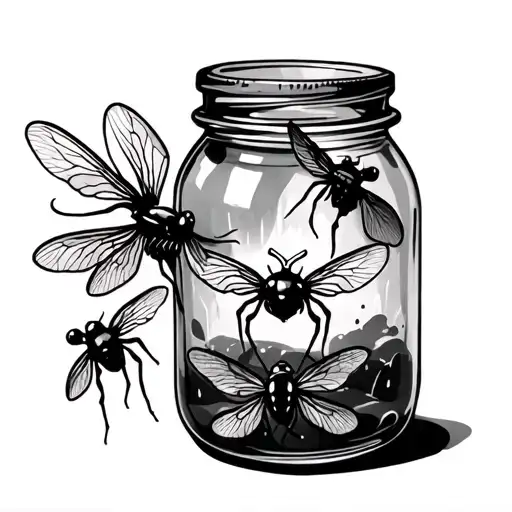 Jar Of Flies tattoo design idea