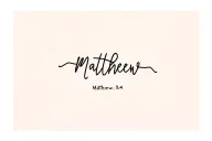 Matthew 6:34 tattoo design idea