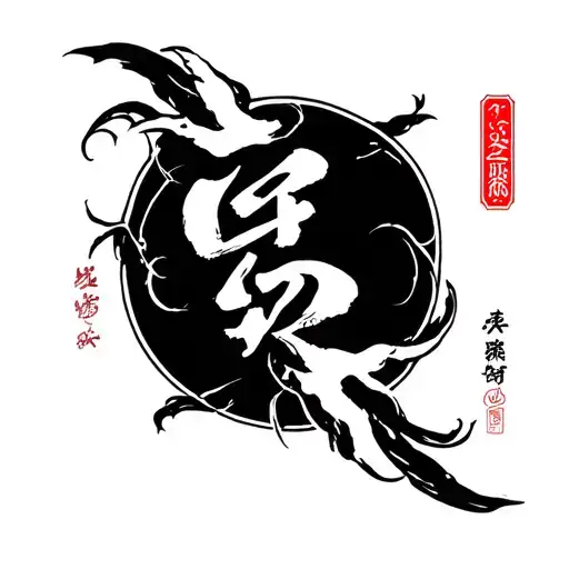 Life and death kanji tattoo tattoo design idea