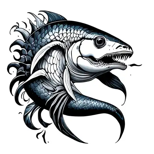 marine animals patchwork leg sleeve tattoo tattoo design idea