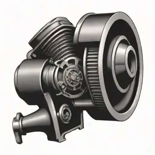 turbo motor piston tattoo design idea