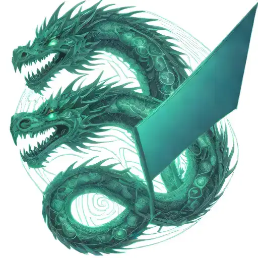 bipolar affectivity dragon two heads remove wing tattoo design idea