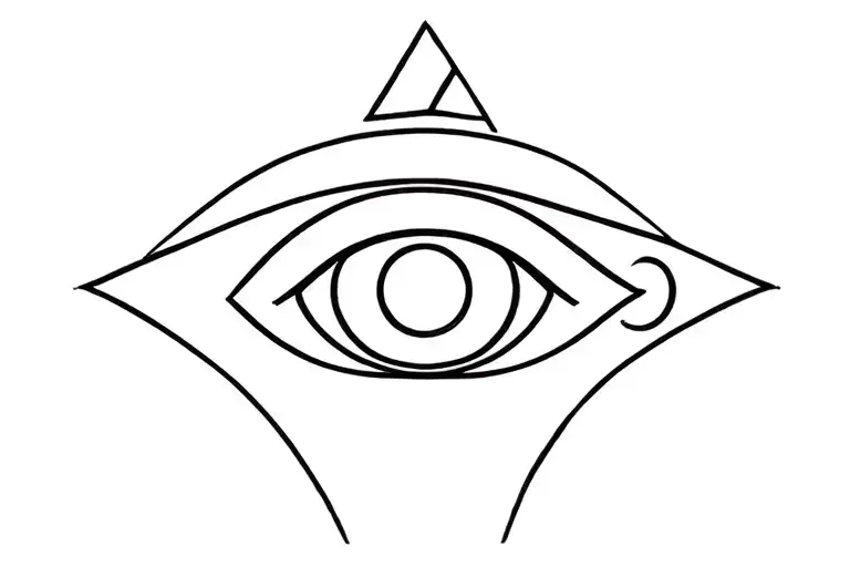 eye of horus and eye of ra  tattoo design idea