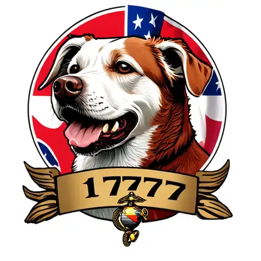 marine corps devil dog with teufshunde and 1776 USMC tattoo design idea
