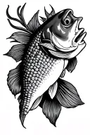 Illinois corn texas redfish tattoo design idea