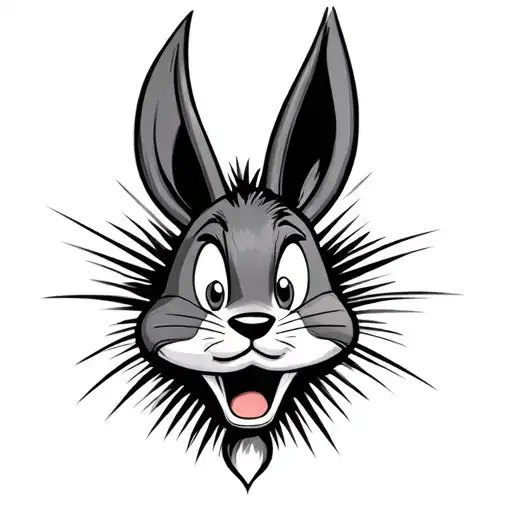 looney tunes chicano style tattoo design idea