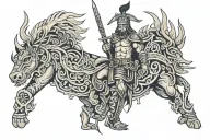 Warrior Protector tattoo design idea